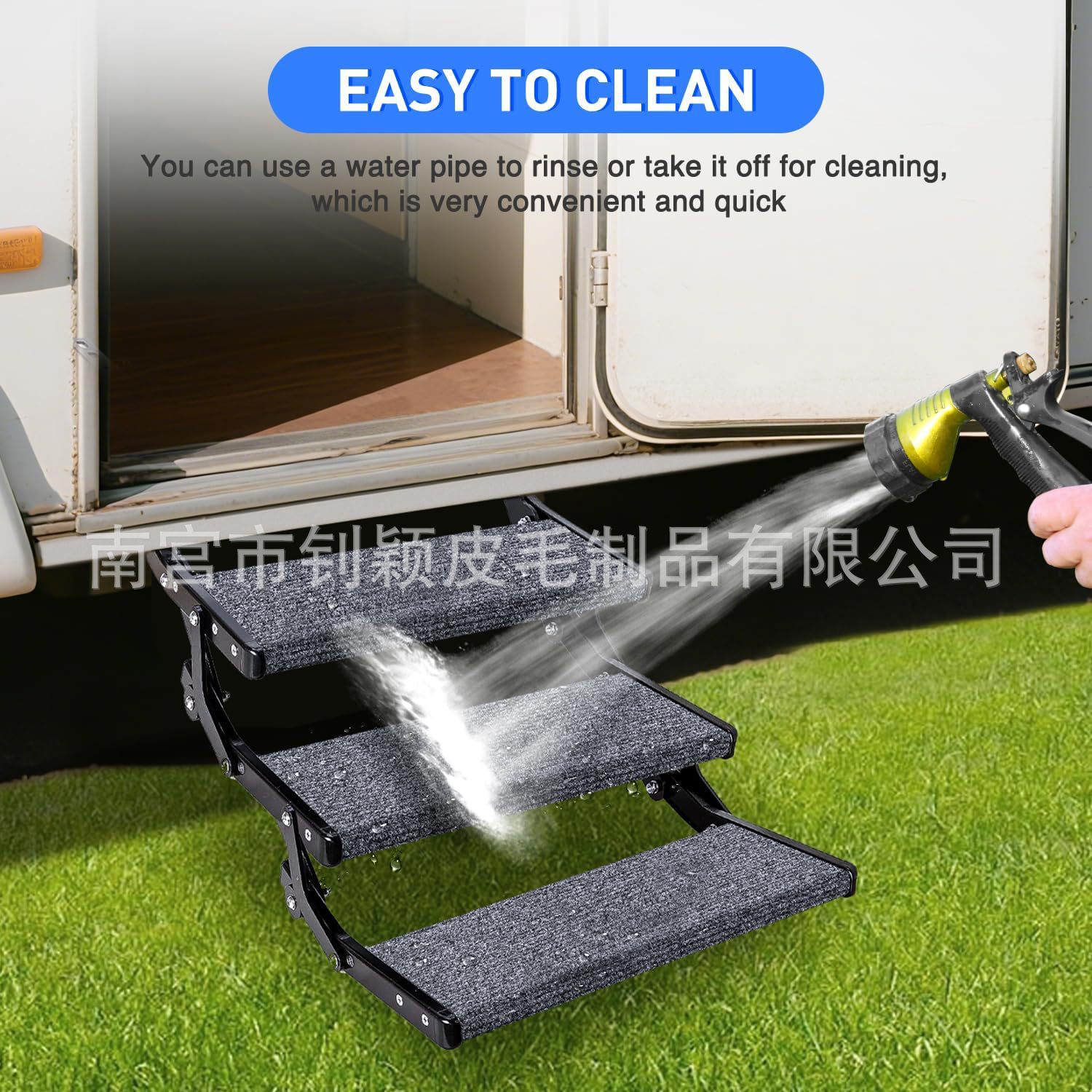 Striped Rv Step Mat Protective Pad Rv Camper Anti-Slip and Dirt-Resistant Step Mat Rv Step Mat