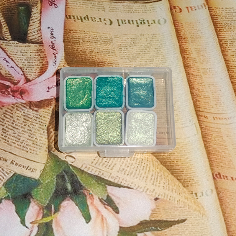 Estilo japonés pintura de uñas envuelto flor floreciente Internet celebridad perla color puro acuarela hecha a mano pintura sólida pintura 1ml