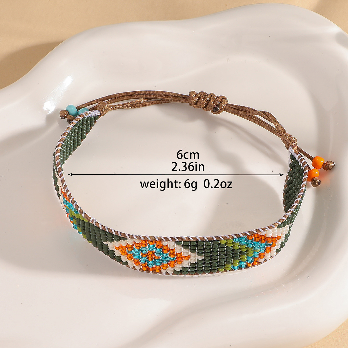 9g Weight Slider Clasp Closure Clasp Closure Type Bracelets Classification cord Chain Material Beaded Chain Chain Type 1 Piece Quantity Daily Occasion Seed Bead, cord Material Rhombus Pattern All Seasons Season Unisex Gender Knitting Design Ethnic Style Style Ethnic Style Rhombus Seed Bead Cord Beaded Chain Slider Clasp Closure String Bracelets Wholesale 12