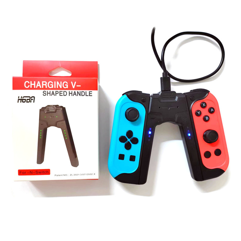Switch/OLED左右充电グリップjoycon小さなハンドルブリッジハンドルNS充电グリップHNS-017|undefined