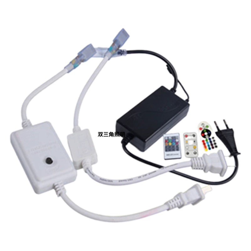 Световая полоса штекер 5050LED аксессуары 5730 мягкий 2835 патч Трехцветная меняющаяся световая полоса комнатная лампа 220 В штекер