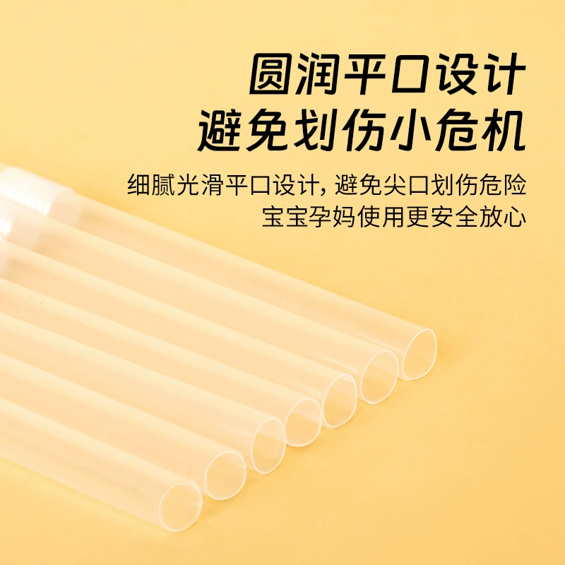 Manufacturer wholesale straw disposable independent packaging plastic PP drinking water soybean milk juice long straw disposable transparent