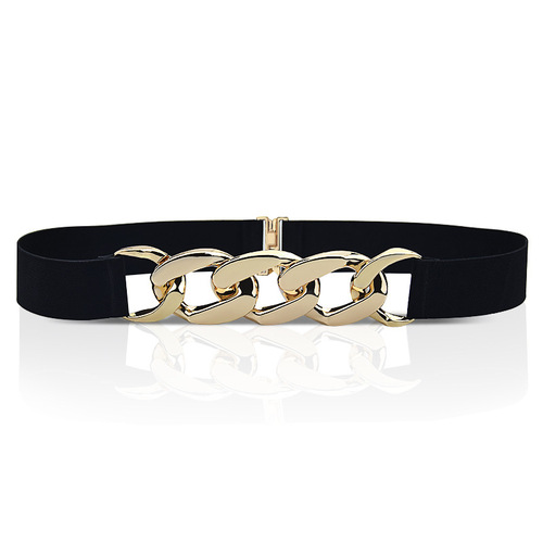 Amazon European and American Slim Elastic Belt Decorative Skirt Suit Simple Fashion Chain Women's Belt