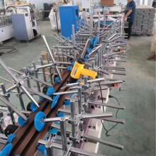 600木格栅板PUR热熔胶门套板包覆机集成墙板线条护角PVC膜覆膜机