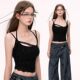 Bronzing Lace Spice Girl Camisole Women's Belt Chest Pad One-piece Cup Inner Wearing Outer Wearing All-match Beautiful Back Base Top Women's Top