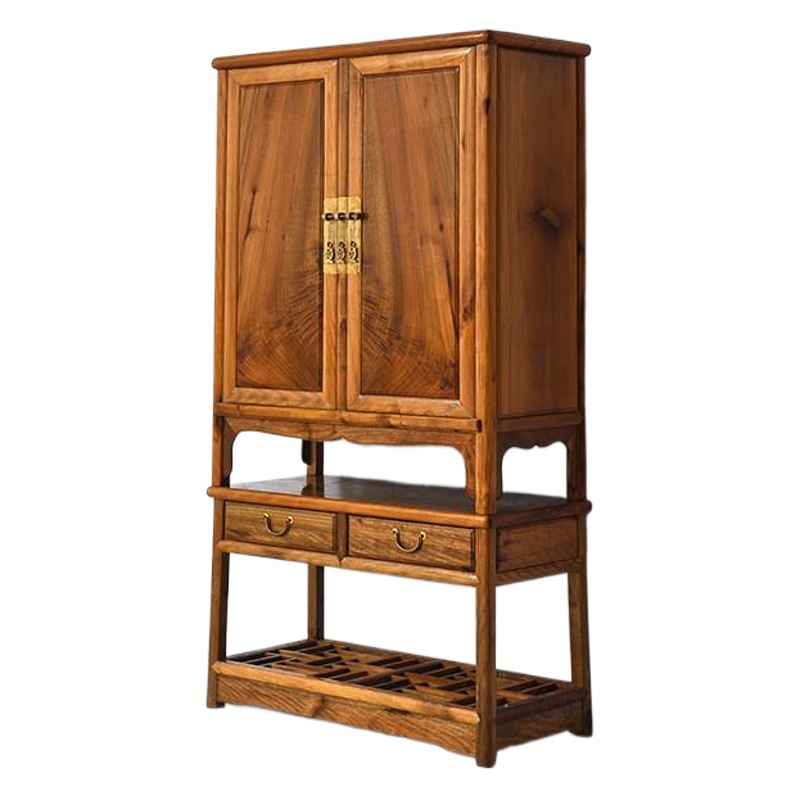 Yimu Xianju top cabinet gold silk nanmu Rosewood collection storage cabinet furniture Ming and Qing classical locker