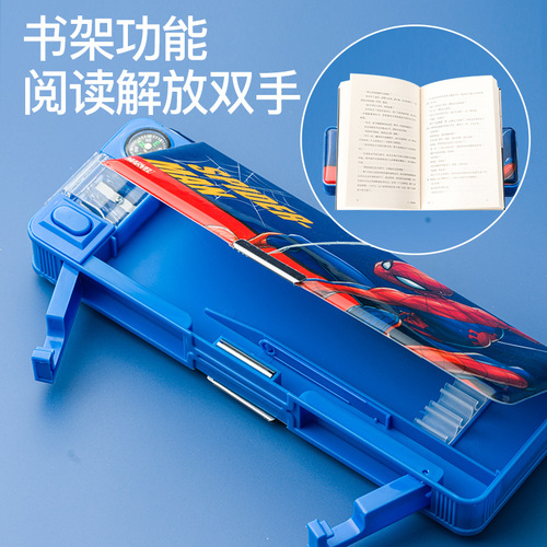 Disney children's pencil case Spider-Man pencil case boy large capacity multi-layer pencil case cute primary school student stationery