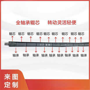 Customized wear-resistant acid and alkali resistant high temperature resistant silicone EPDM rubber sleeve rubber bending roller arc flattening wrinkle removal roller