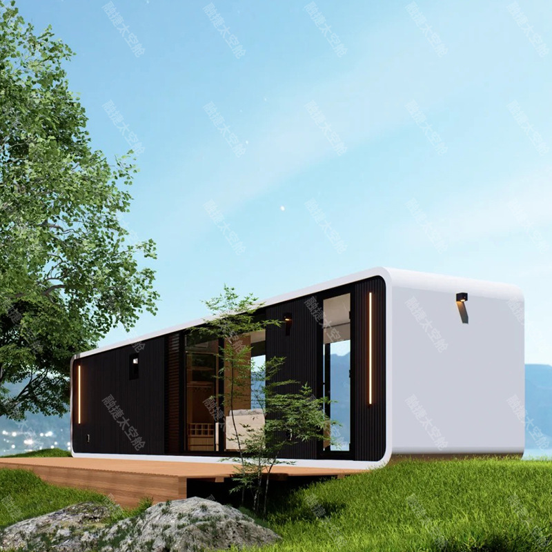 Rongjie Space Capsule Mobile Room B & B Container Room Apple Spree Office Hall Fábrica de construcción de cero carbono terminado