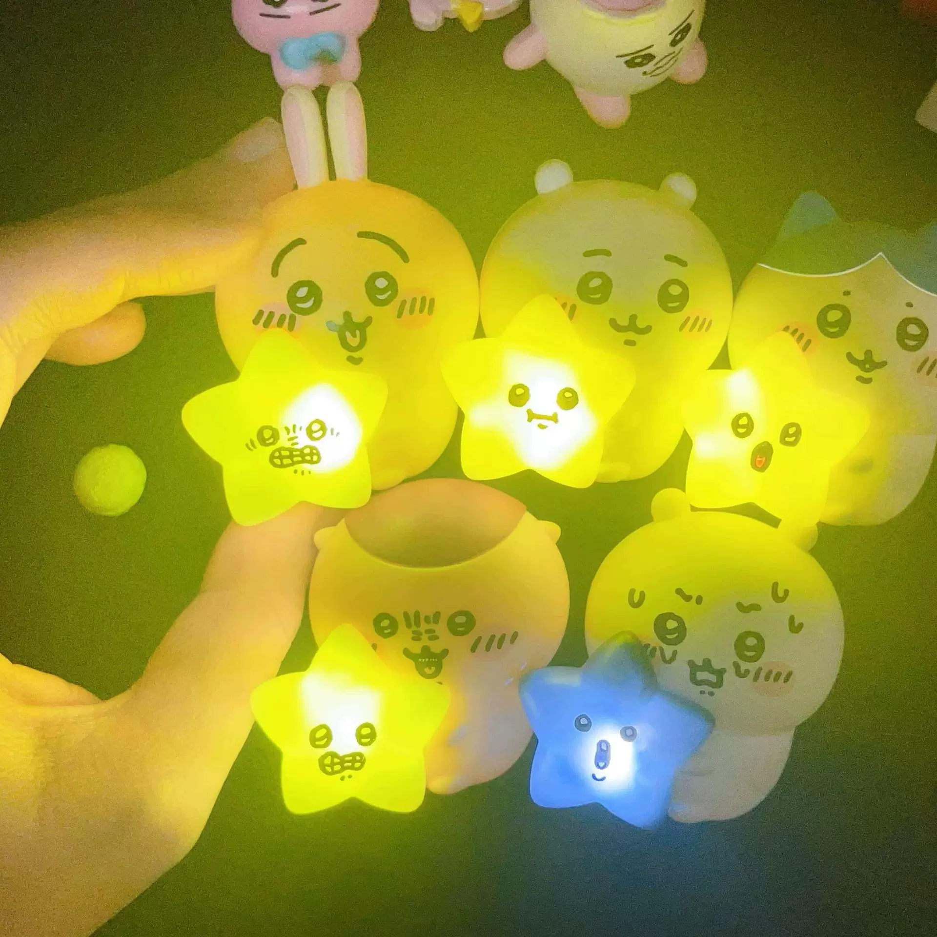 Японский Чиикава и Стар Лампа-компаньон Jiikawa Star Lamp Гловинг Usachi Xiaohachi кукла украшение