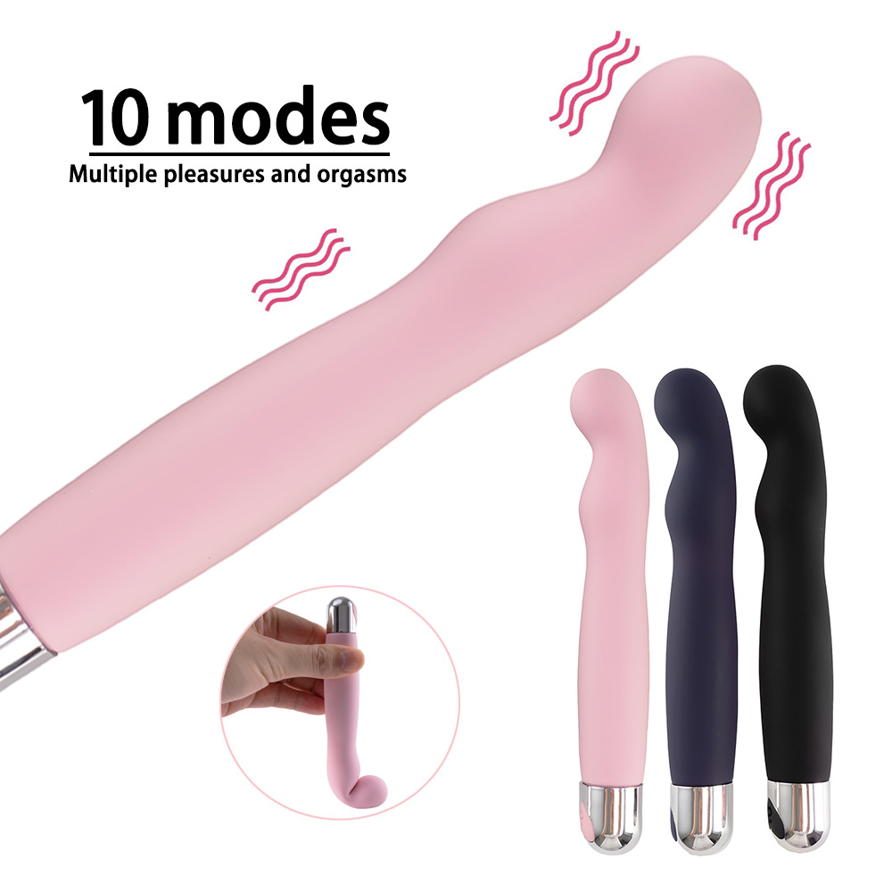 Ten-Frequency Wave G-spot Vibrator, Silicone Rechargeable Adult Toy — detail image 1