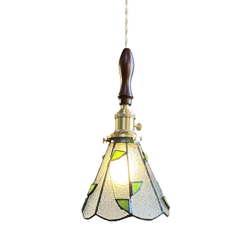 Lámpara de Araña de Vidrio de Estilo Vintage Americano, Fabricada en Cobre, para Restaurante, Bar, Pasillo, Venta Directa de Fábrica en Guangdong Zhongshan