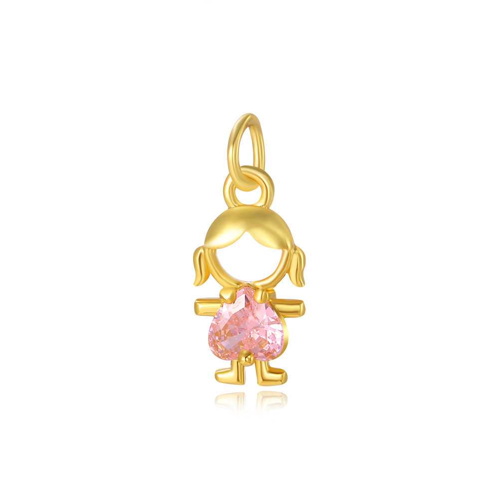 2g Weight Pendant Jewelry Making Type 8*18mm Jewelry Making Size Zircon Inlay Material DIY Jewelry Accessories Classification 1 Piece Quantity Copper Material Human Pattern Polished Finish Inlay Design Shiny, IG Style Style 1 Piece 8*18mm Copper Zircon Human Polished Pendant 16