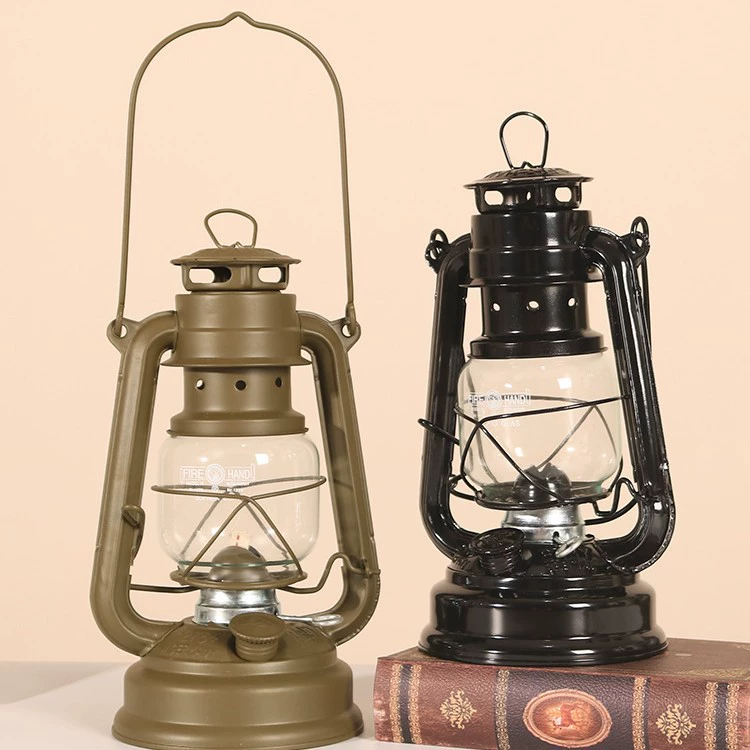 Портативная керосиновая лампа в винтажном стиле, старая масляная лампа, масляный фонарь для кафе, ресторанов, ностальгическое украшение в деревенском стиле.