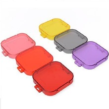 适用gopro hero3 sj4000运动相机滤镜防水壳镜头保护圈潜水镜粉色