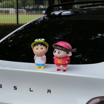 Cute Cartoon Fat Tiger Car Tail Pendant Doll Couple Roof Decoration Trunk Doll Car Ornaments (Car ornaments) - 18cm-baseball-nini-frog-xiaoxin-contains-traceless-glue