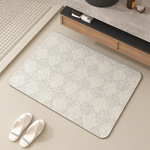 侘寂风吸水硅藻泥垫浴室地垫卫生间门口防滑速干脚垫门垫家用地毯