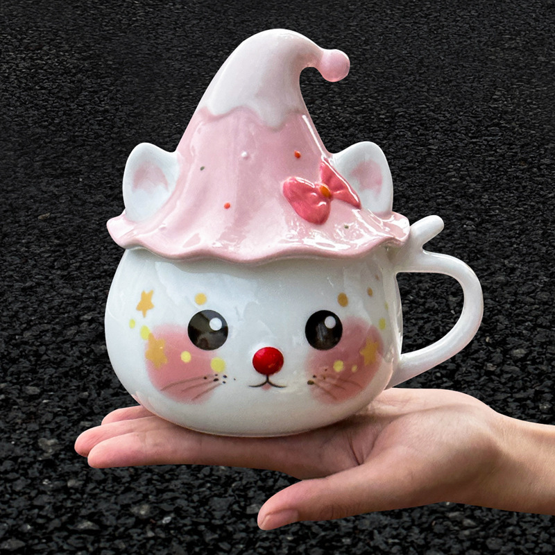 生日礼物女生创意猫咪马克杯送闺蜜水杯高颜值实用杯子男生陶瓷杯|undefined
