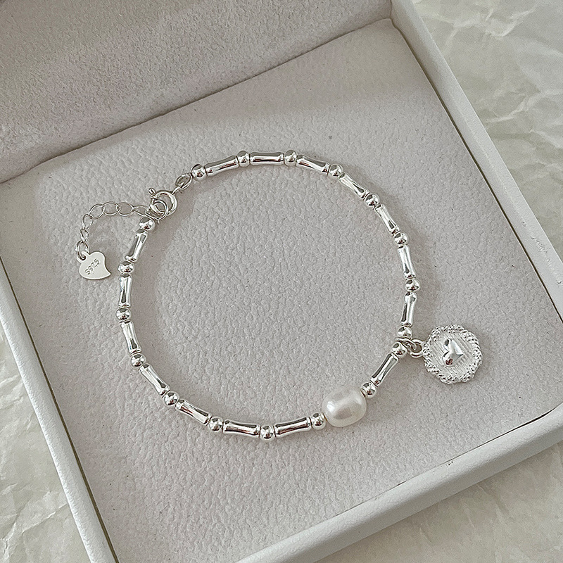 Bambusknut armband i sterling silver för kvinnor lyxig present_voghion.com