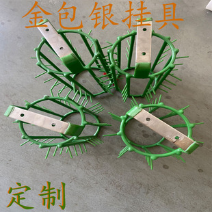 Jewelry Gold-Plated Silver Electroplating Hanging Fixture Electroplating Equipment Fixture Tool Bracelet Necklace Rubber-Coated Hanging Fixture