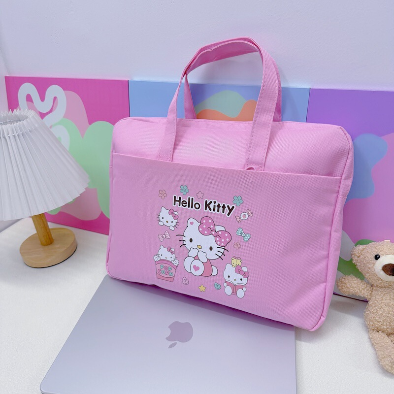 Cross-Border Cartoon Hello Kitty Horizontal Computer Bag, Tutoring Bag, Kt Cat Cute Handbag, Notebook Commuting Bag Cross-Border Cartoon Hello Kitty Horizontal Computer Bag, Tutoring Bag, Kt Cat Cute Handbag, Notebook Commuting Bag