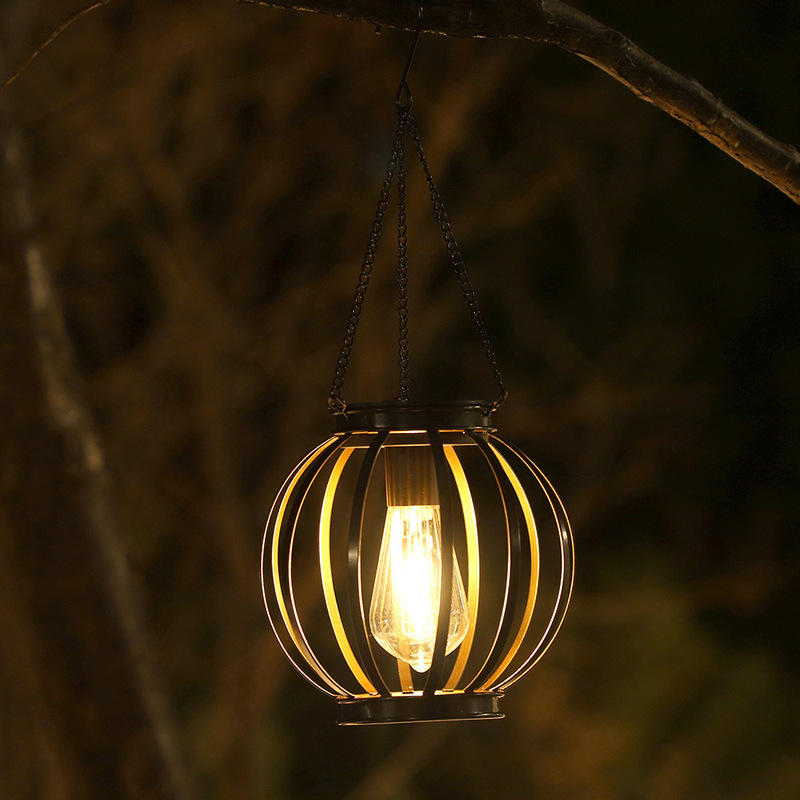 Cross-Border Solar Lanterns, Terrace Gardens, Small Porches, Wrought Iron Fences, Round Flat Iron Chandeliers, Solar Garden Lights