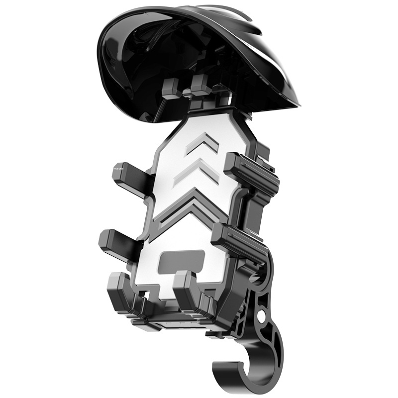 soporte de teléfono móvil de ocho garras con gancho para vehículo eléctrico modelo universal antichoque para bicicleta anticaída soporte montado en vehículo para ciclista