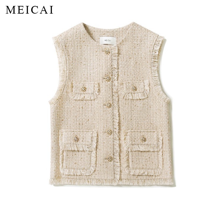 Beautifully Crafted Berlin Chronicle Tweed Vest, Wool-Blend Vintage Woven Round-Neck Jacket Beautifully Crafted Berlin Chronicle Tweed Vest, Wool-Blend Vintage Woven Round-Neck Jacket