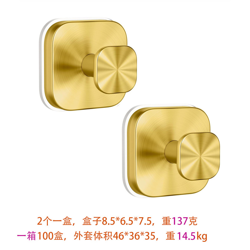 クロスボーダーステンレス鋼吸盤フック金属フック強粘着フックコートフックバスローブフックホルダー浴室キッチン|undefined