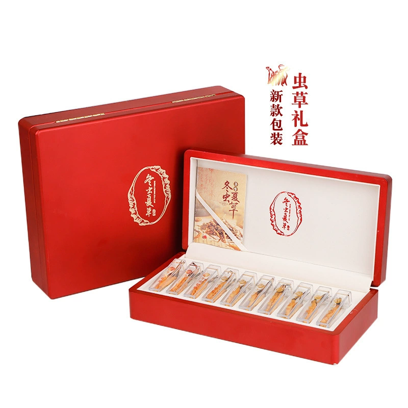 Оптовая продажа, новая упаковка Cordyceps sinensis, подарочная коробка, подарочная коробка Cordyceps, 10 шт., 20 шт., деревянная коробка, подарочная деревянная коробка