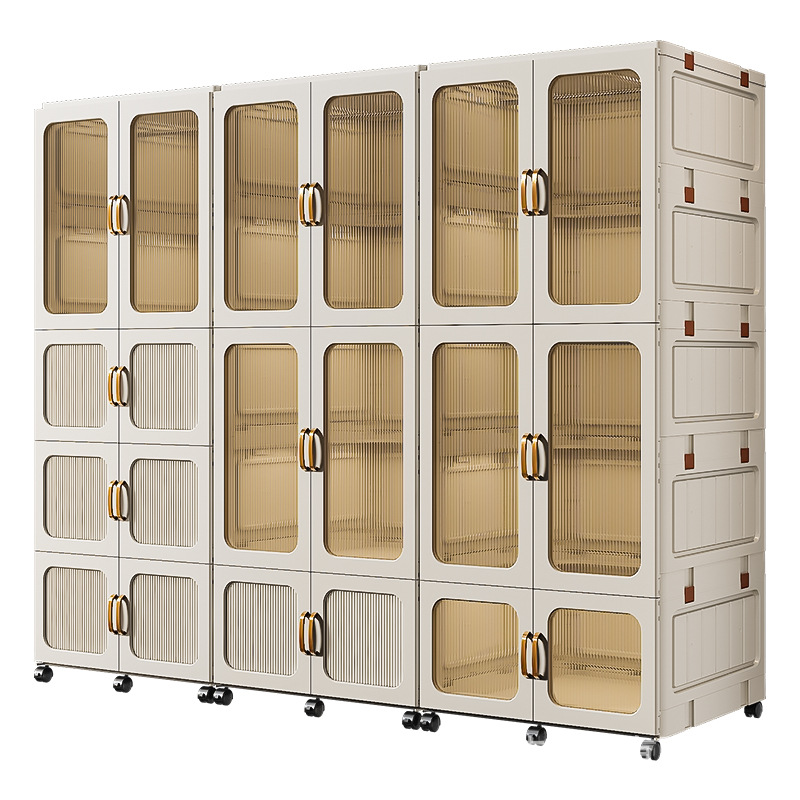 Inventario plegable de gran capacidad sin instalación de ropa de adultos armario simple armario de almacenamiento de artículos de dormitorio armario