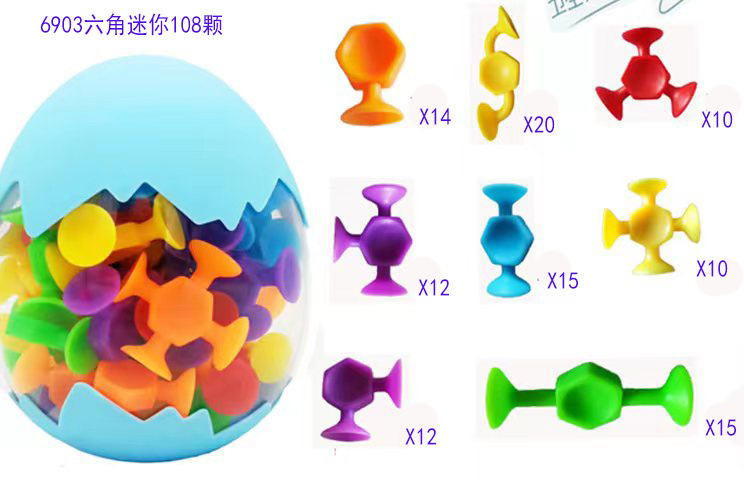 Vỏ trứng lớn hình lục giác mini 108 chiếc