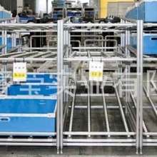 厂家供应专业组装第三代铝合金精益管线棒流利条货架推车工作台