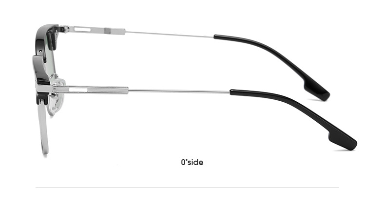 Basic Einfacher Stil Einfarbig Ac UV400-Schutz Quadrat Halbbild Männer Sonnenbrille display picture 12