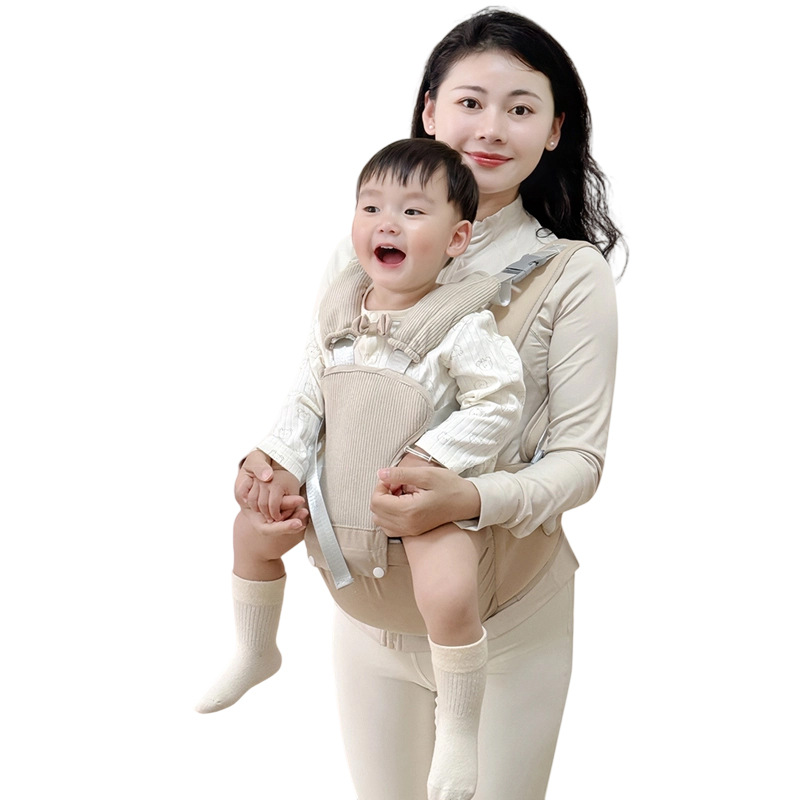 Mujer de cintura para bebés, taburete de cintura multifuncional, ligero para cuatro estaciones, fácil de usar y de doble uso para bebés, artefacto mágico para liberar las manos