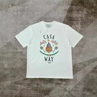 卡萨布兰卡CASABLANCA数码印花丝网印短袖T恤衬衫独立站跨境电商