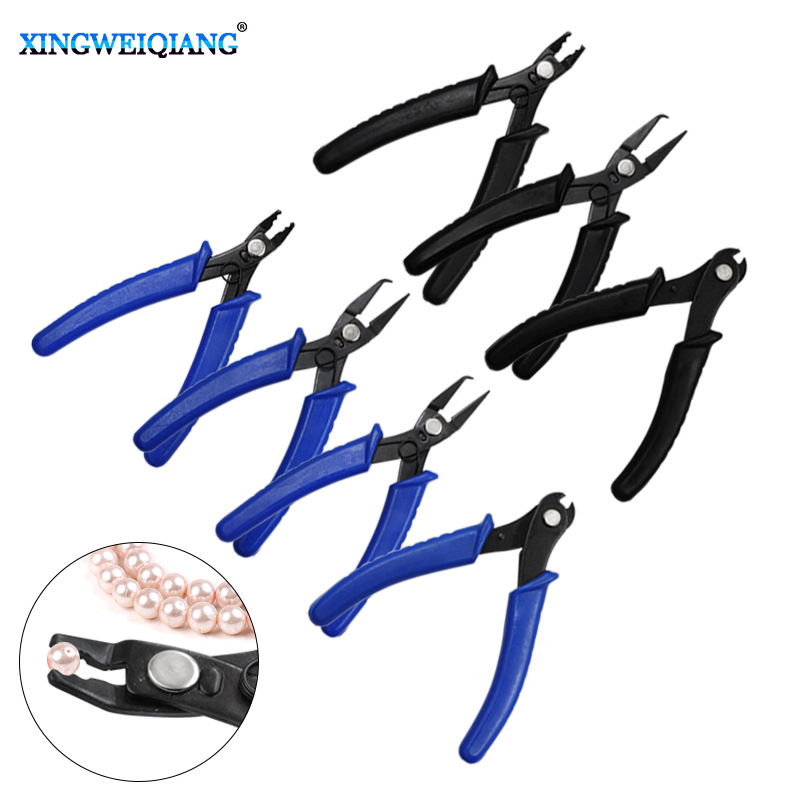 珠宝饰品钳子 PVC手柄钩钳DIY手工制作 定位钩钳多用途线路维修钳