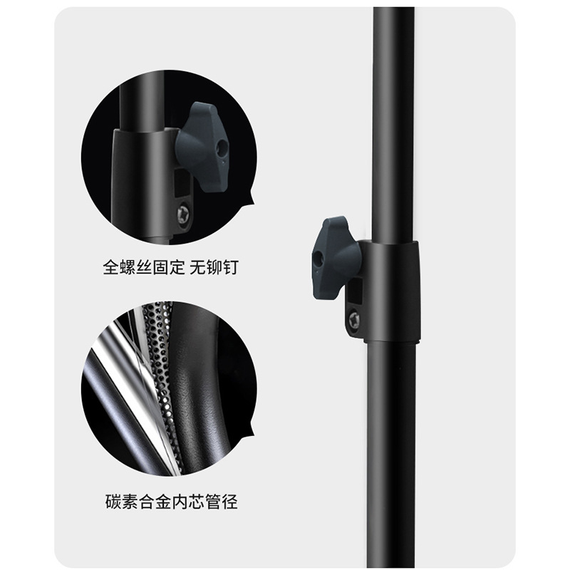 Soporte de piso para teléfono móvil, cámara retráctil, luz de fotografía, soporte en vivo, Douyin, persecución, trípode perezoso, elevación