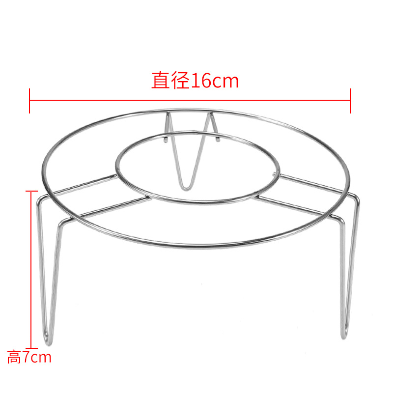 Triángulo de acero inoxidable bollo al vapor a prueba de agua estante hogar cocina multifunción olla vapor mini
