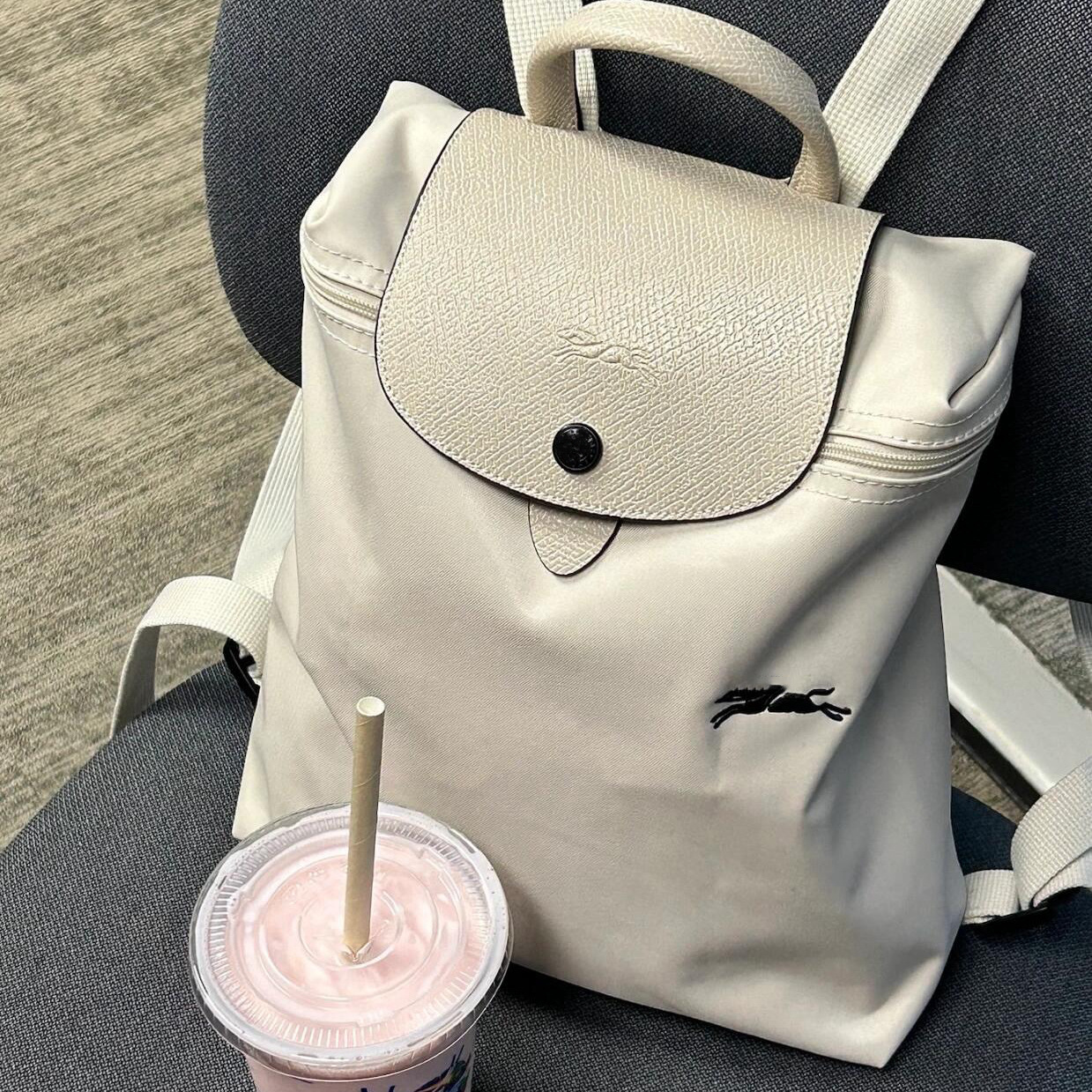 Anniversary pink and white backpack (best seller)
