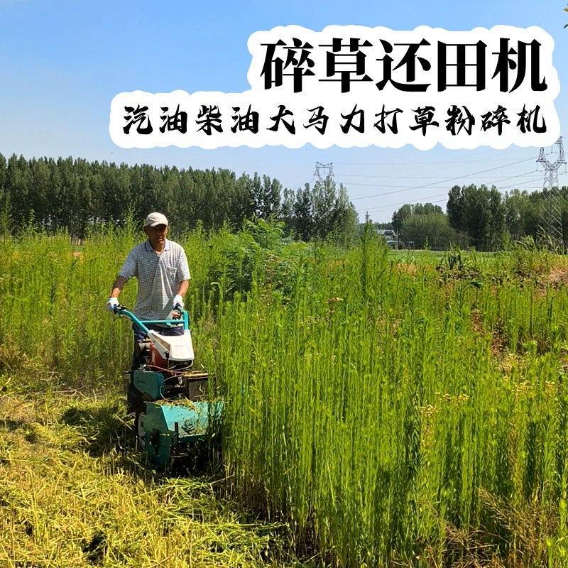 Экспорт самоходного триммера для травы, переднего роторного ножа для прополки садов, дизельной высокоэффективной машины для резки и измельчения травы.