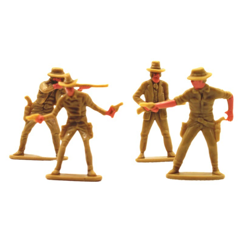 4 5 см Моделирование Западная джинсовая фигурка украшения джинсовая модель игрушка песочный стол пластиковая фигурка маленькая фигурка украшение