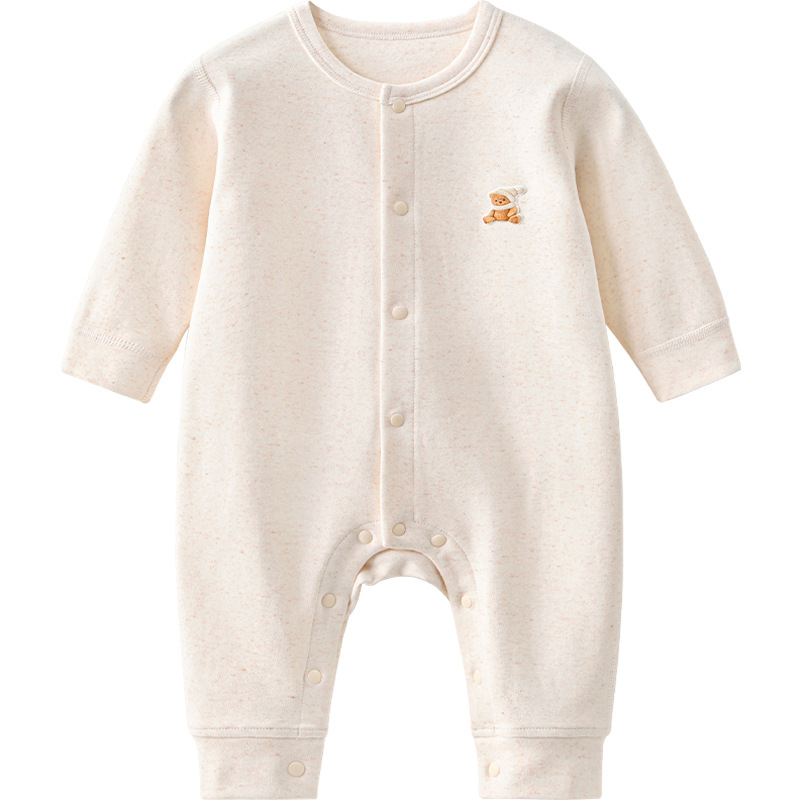 Uniforme infantil primavera y otoño ropa recién nacida para hombres y mujeres pijamas de fondo delgados luna llena ropa de primavera bebé