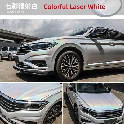 Auto Color Change Film: Car Wrap Film Self-Healing Piano - imported-tpu-colorful-laser-white-152-15m-roll