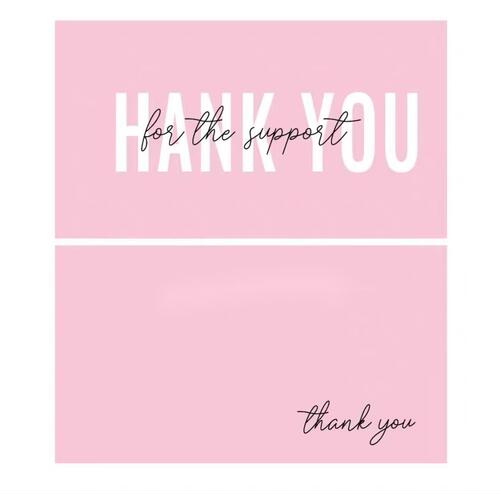 50 sheets/pack thank you for purchasing commercial decorative stickers label cards