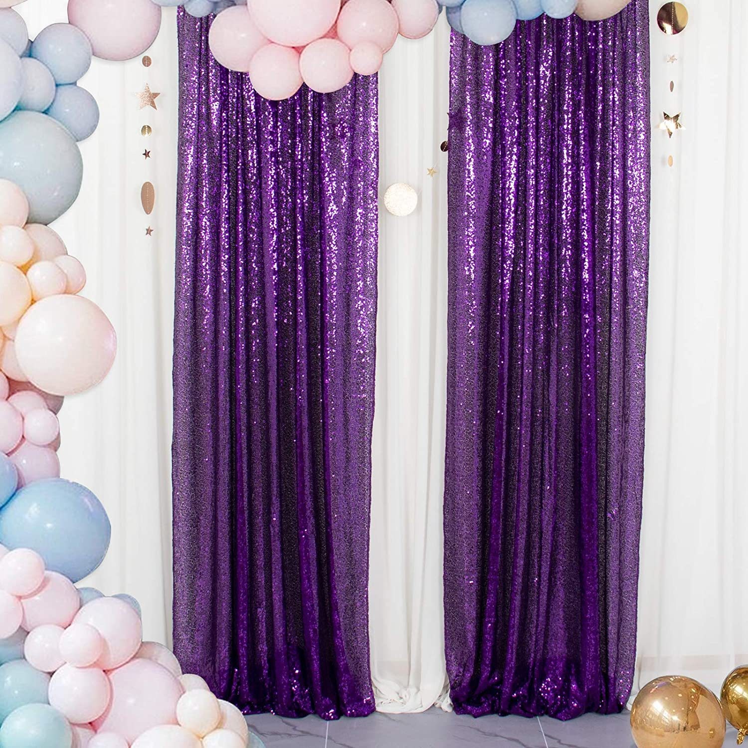 Cross-Border Hot-Selling Photography Background Curtain Hotel Wedding Banquet Sequin Background Curtain Halloween Decoration Supplies