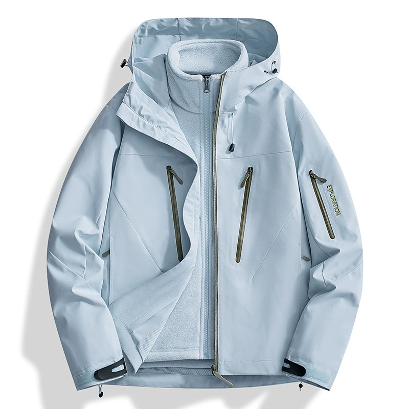 Демисезонный комплект, утеплённая куртка для мужчин и женщин, худи для скалолазания