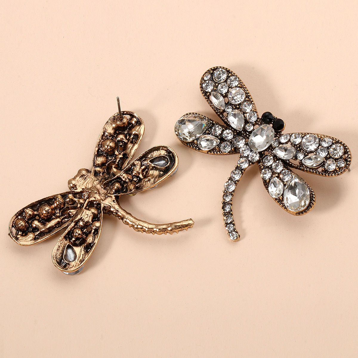 Fashion Dragonfly Colorful Diamond Earrings display picture 8