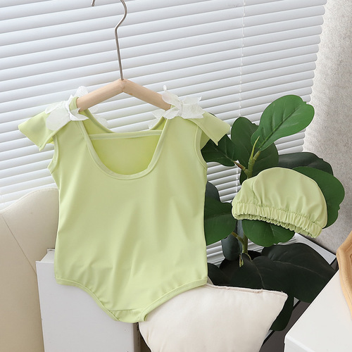 Children's Summer Swimwear  New Sweet and Cute Fashion Princess Style Girl Baby Swim Suit One-Time Shipping
