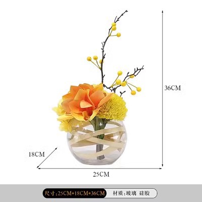 유리 흰색 꽃꽂이 3